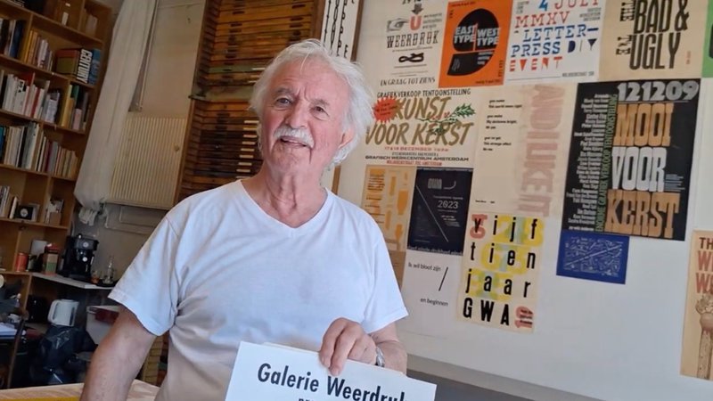 Koninklijke onderscheiding voor graficus Martin Veltman